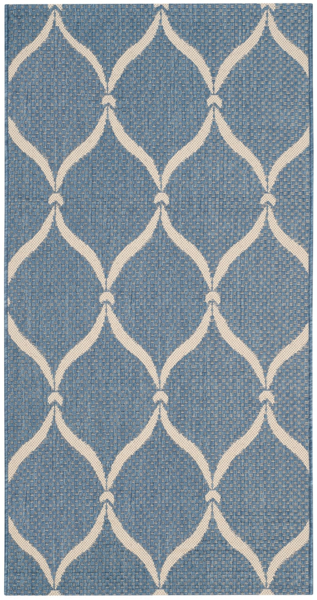 Safavieh Courtyard Cy6654 - 233 Blue/Beige Rug - Safavieh - cy6654 - 233 - 7r