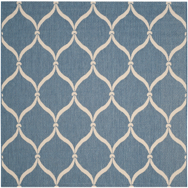 Safavieh Courtyard Cy6654 - 233 Blue/Beige Rug - Safavieh - cy6654 - 233 - 7r