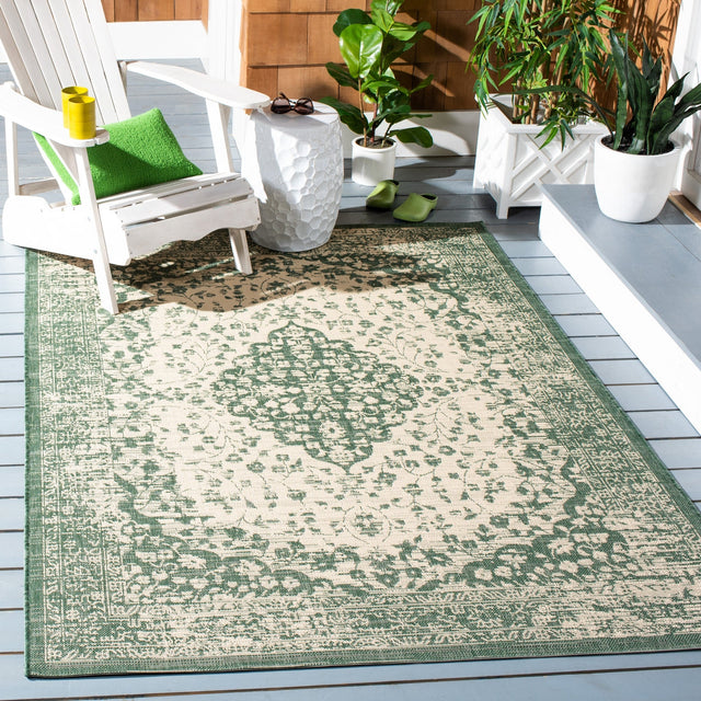 Safavieh Courtyard Cy6720 - 32212 Beige/Dark Green Rugs - Safavieh - cy6720 - 32212 - 2