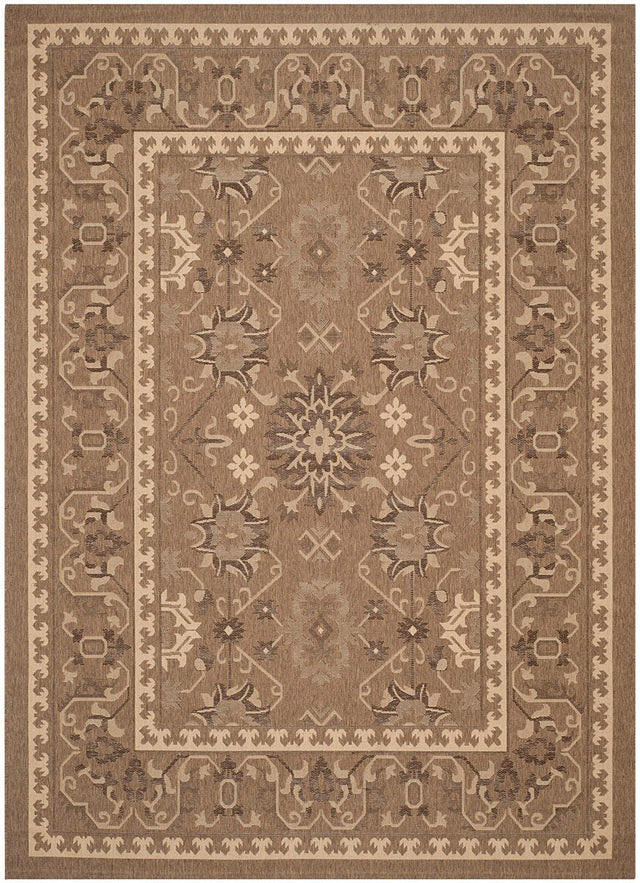 Safavieh Courtyard Cy6727 - 22 Brown / Creme Rugs - Safavieh - cy6727 - 22 - 2