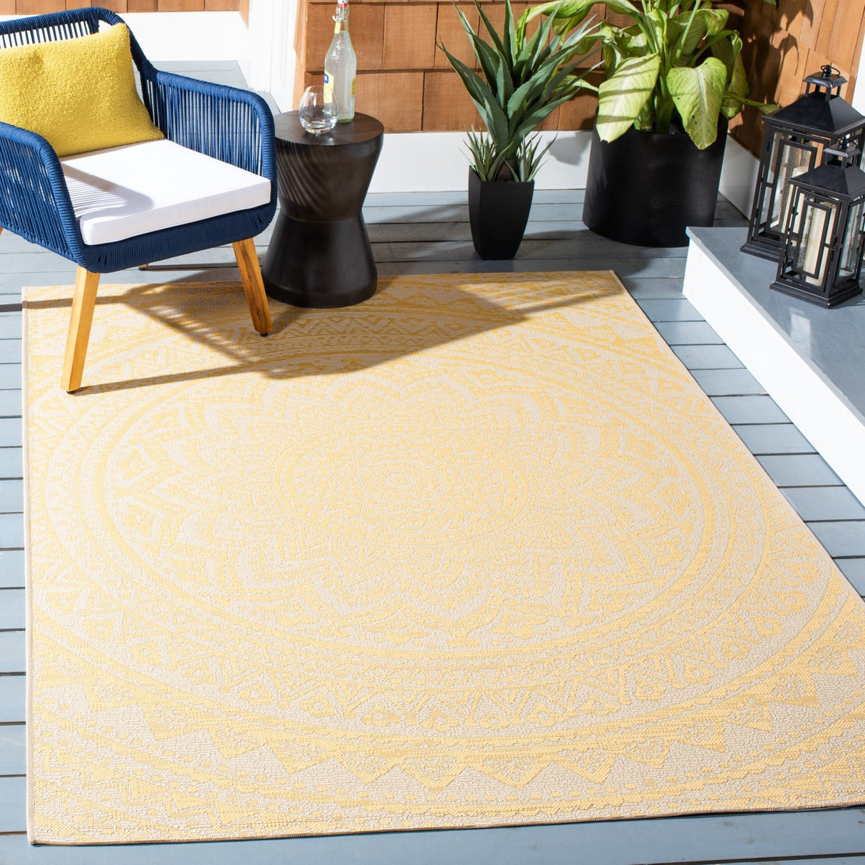 Safavieh Courtyard Cy6734 - 30612 Beige/Gold Rugs - Safavieh - cy6734 - 30612 - 2