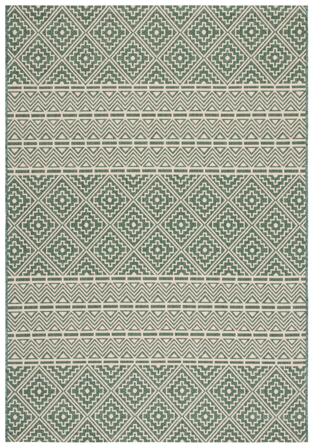 Safavieh Courtyard Cy6787 - 32221 Dark Green/Beige Rugs - Safavieh - cy6787 - 32221 - 2