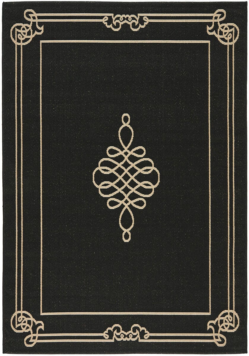 Safavieh Courtyard Cy6788 - 26 Black / Creme Rugs - Safavieh - cy6788 - 26 - 2