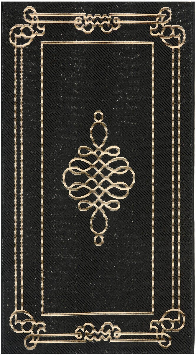 Safavieh Courtyard Cy6788 - 26 Black / Creme Rugs - Safavieh - cy6788 - 26 - 27