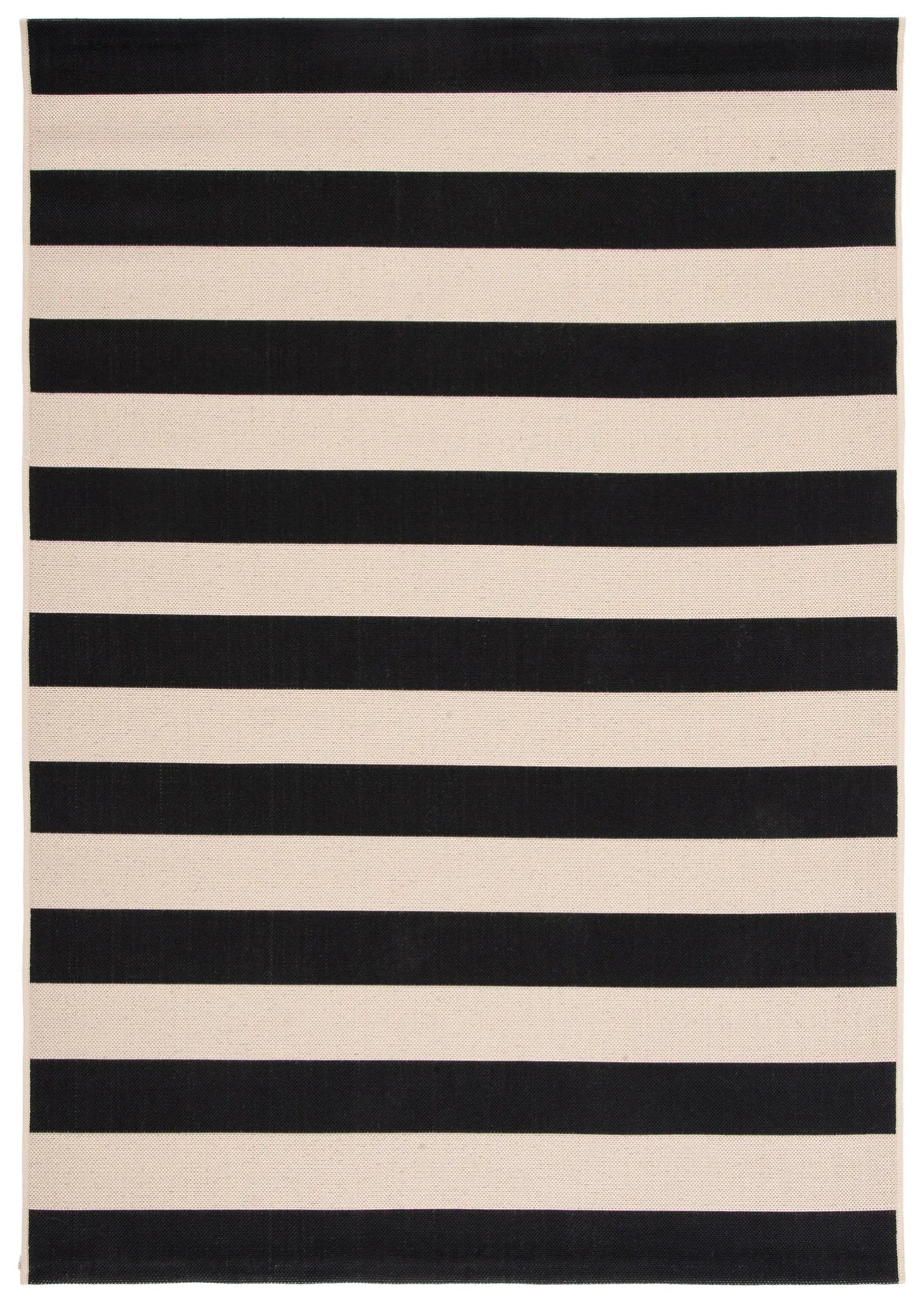 Safavieh Courtyard 4'-0" x 5'-7" Rug in Beige / Black