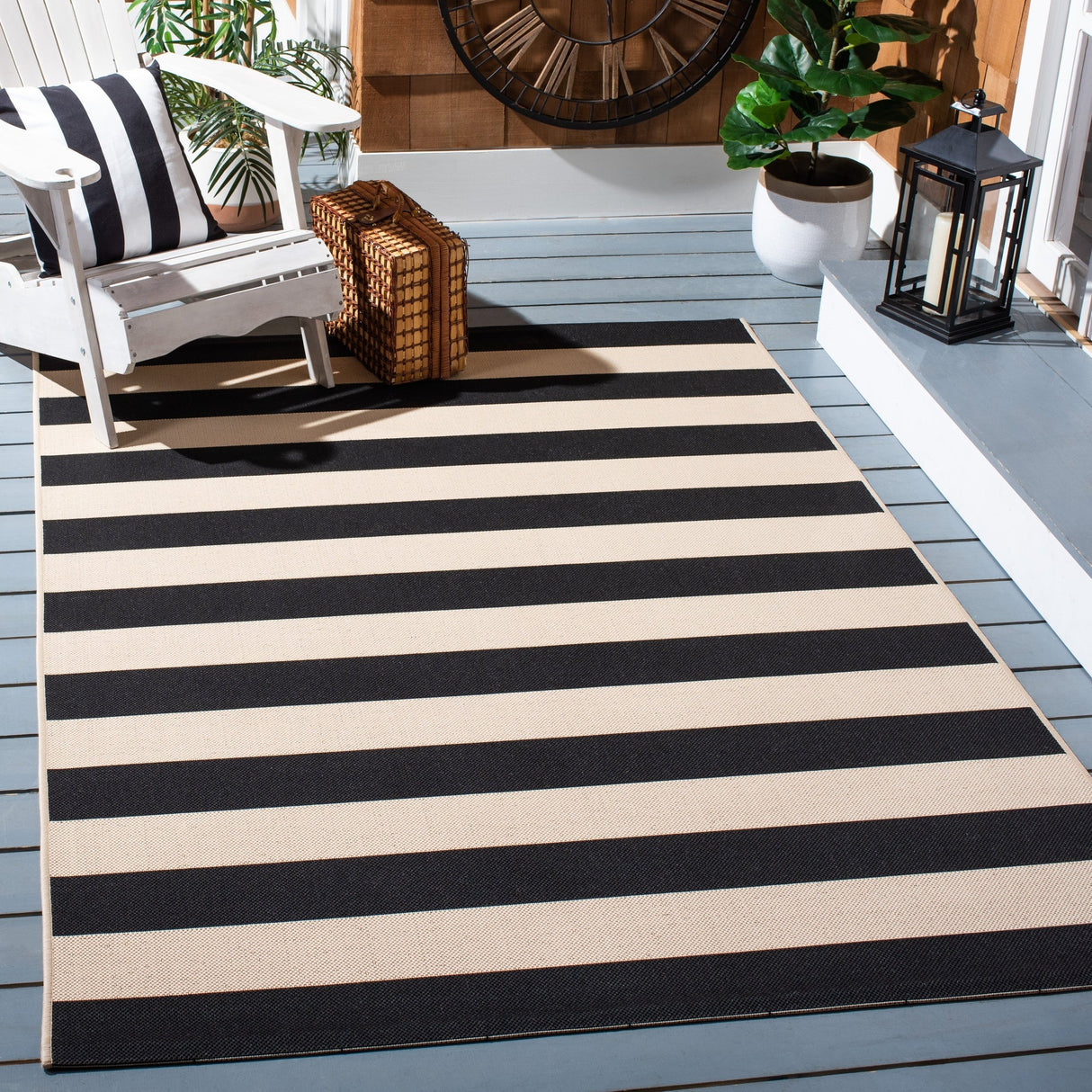 Safavieh Courtyard Cy6812 Beige/Black Rug - Safavieh - cy6812 - 25612 - 2
