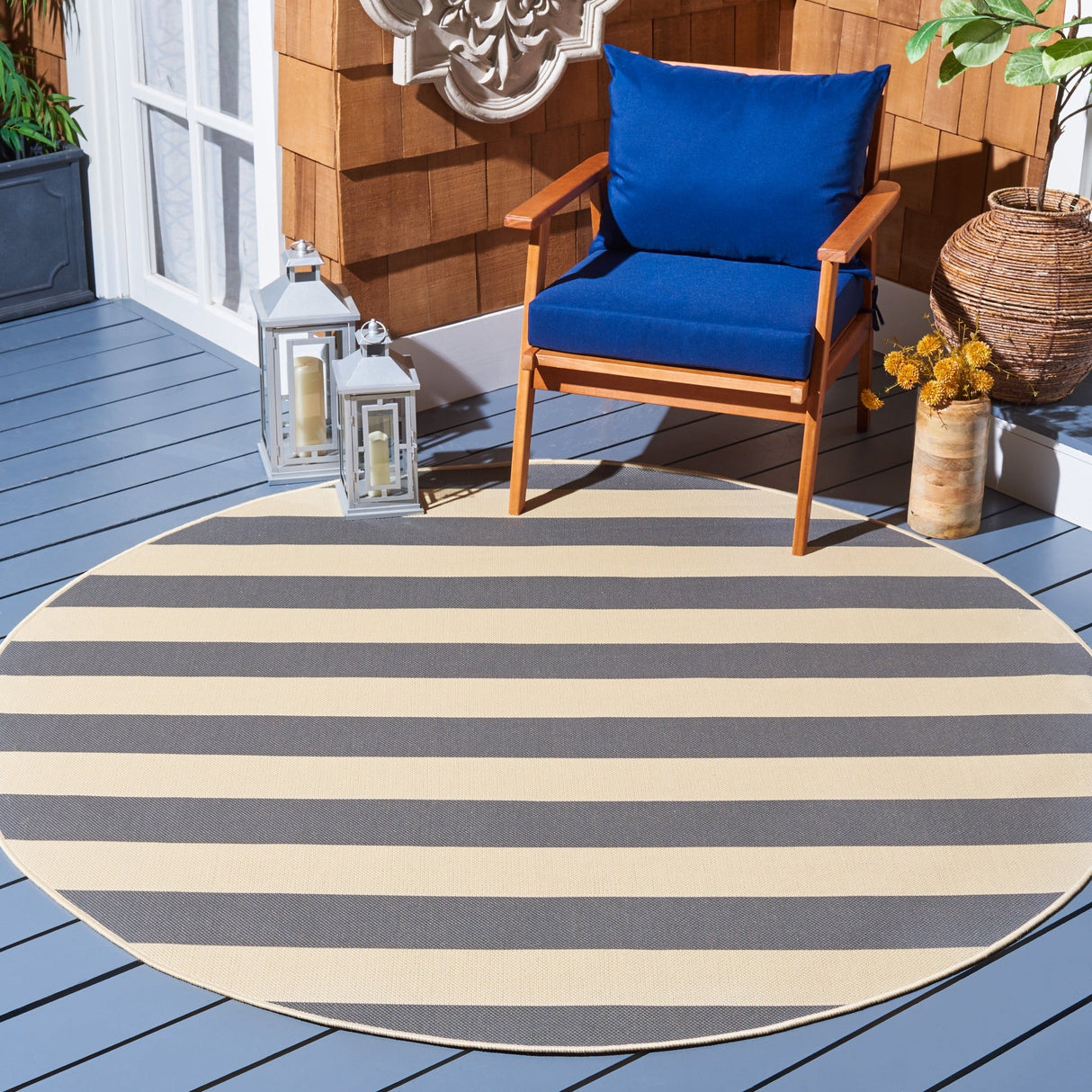 Safavieh Courtyard Cy6812 Beige/Grey Rug - Safavieh - cy6812 - 23612 - 7r