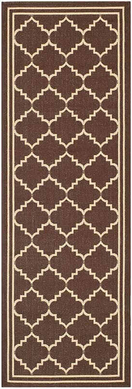 Safavieh Courtyard Cy6889 - 204 Chocolate / Cream Rugs - Safavieh - cy6889 - 204 - 27