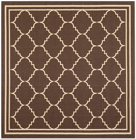 Safavieh Courtyard Cy6889 - 204 Chocolate / Cream Rugs - Safavieh - cy6889 - 204 - 7sq