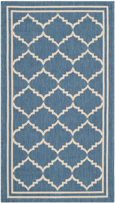 Safavieh Courtyard Cy6889 - 243 Blue / Beige Rugs - Safavieh - cy6889 - 243 - 7r