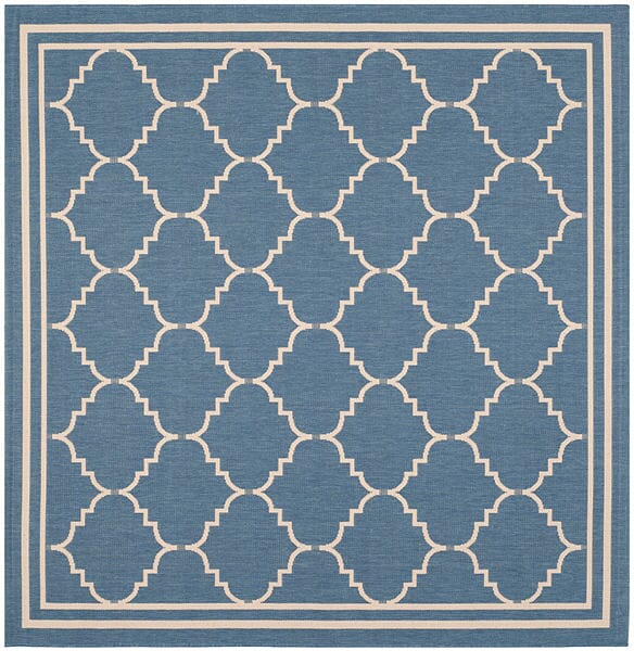 Safavieh Courtyard Cy6889 - 243 Blue / Beige Rugs - Safavieh - cy6889 - 243 - 7sq