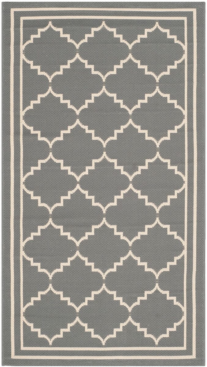 Safavieh Courtyard Cy6889 - 246 Grey / Beige Rugs - Safavieh - cy6889 - 246 - 5r