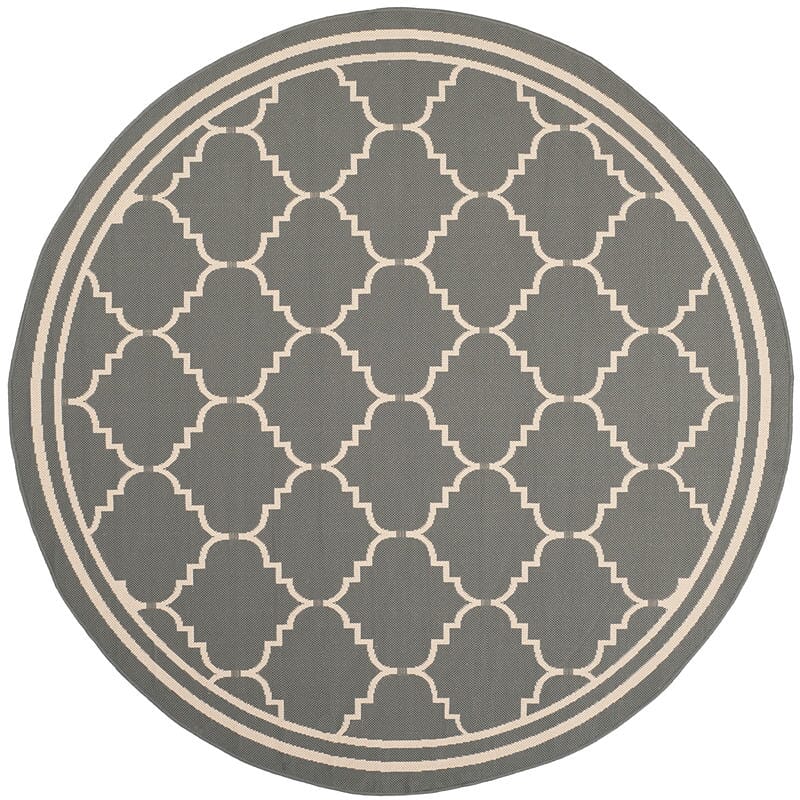 Safavieh Courtyard Cy6889 - 246 Grey / Beige Rugs - Safavieh - cy6889 - 246 - 5r