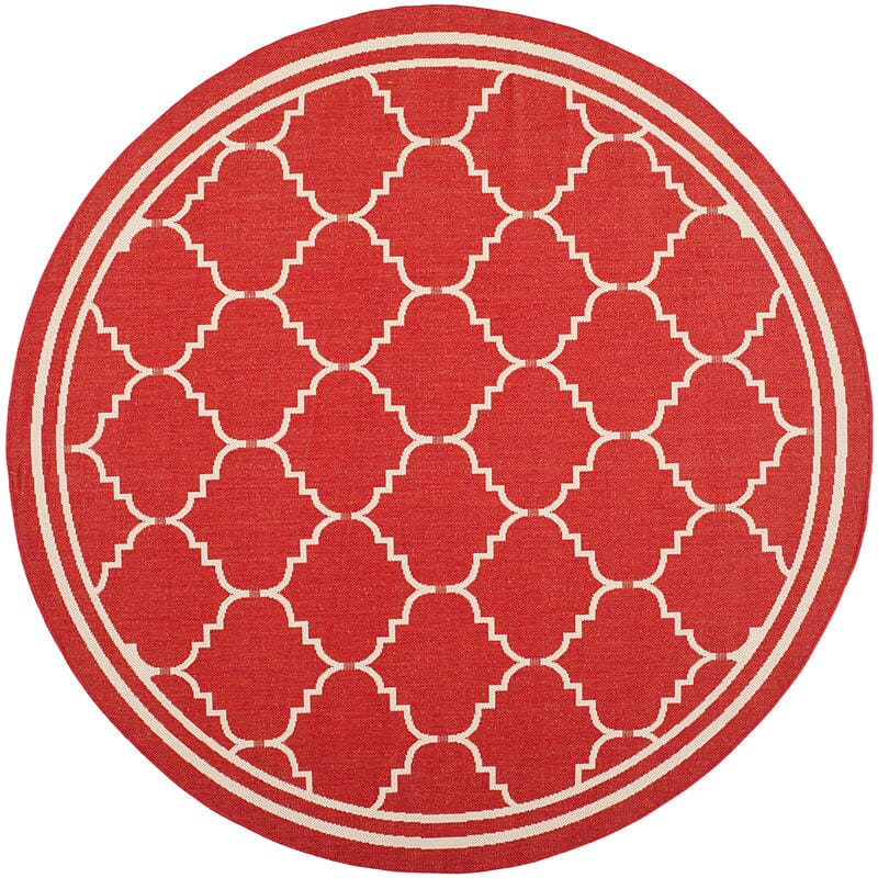Safavieh Courtyard Cy6889 - 248 Red / Beige Rugs - Safavieh - cy6889 - 248 - 7r