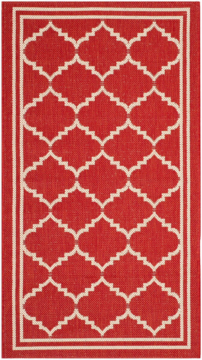 Safavieh Courtyard Cy6889 - 248 Red / Beige Rugs - Safavieh - cy6889 - 248 - 7r