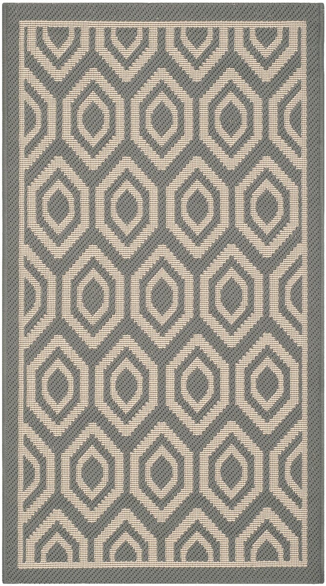 Safavieh Courtyard Cy6902 - 246 Anthracite / Beige Rugs - Safavieh - cy6902 - 246 - 8r