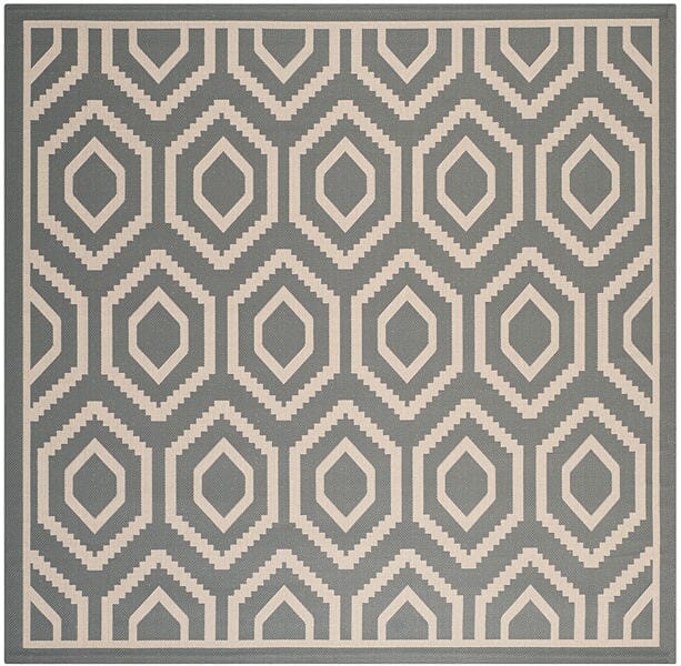 Safavieh Courtyard Cy6902 - 246 Anthracite / Beige Rugs - Safavieh - cy6902 - 246 - 8sq