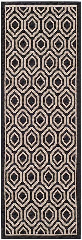 Safavieh Courtyard Cy6902 - 266 Black / Beige Rugs - Safavieh - cy6902 - 266 - 27