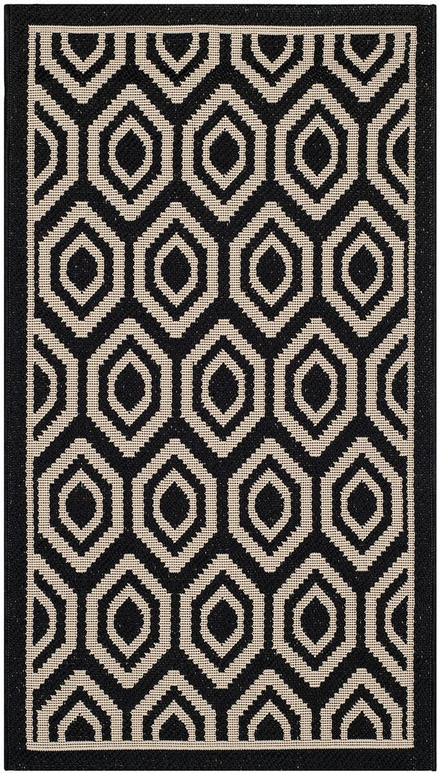 Safavieh Courtyard Cy6902 - 266 Black / Beige Rugs - Safavieh - cy6902 - 266 - 8r