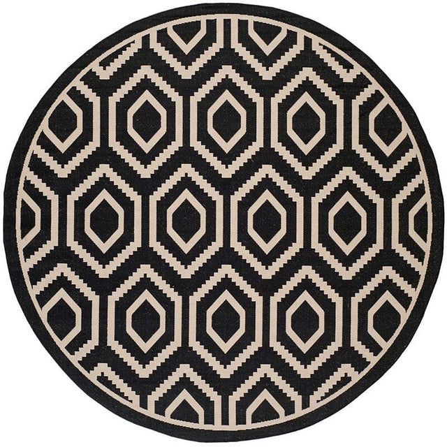 Safavieh Courtyard Cy6902 - 266 Black / Beige Rugs - Safavieh - cy6902 - 266 - 8r