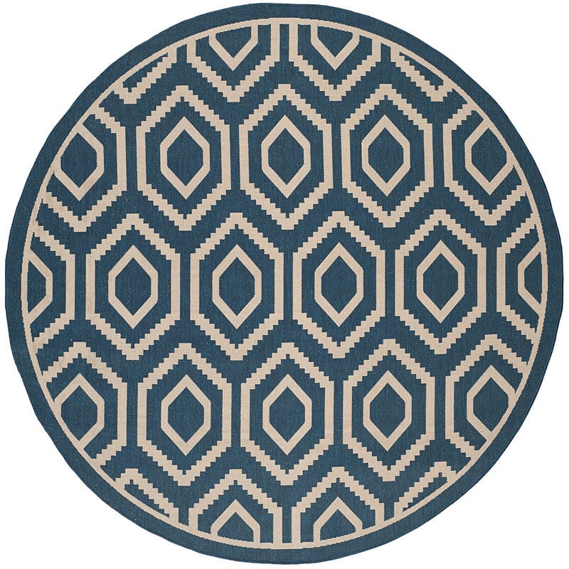 Safavieh Courtyard Cy6902 - 268 Navy / Beige Rugs - Safavieh - cy6902 - 268 - 8r