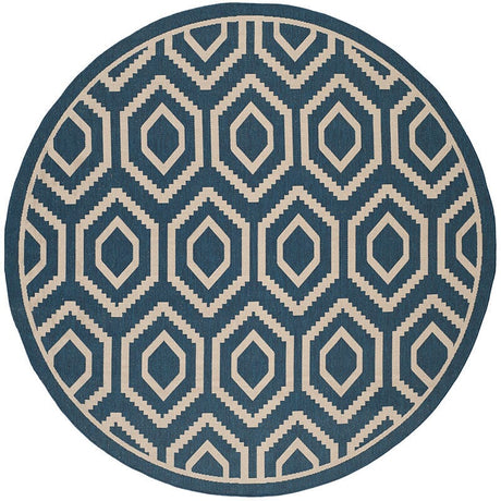 Safavieh Courtyard Cy6902 - 268 Navy / Beige Rugs - Safavieh - cy6902 - 268 - 8r