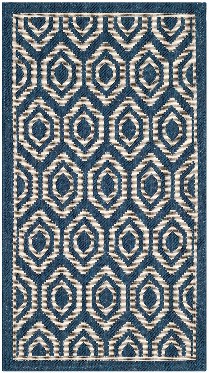 Safavieh Courtyard Cy6902 - 268 Navy / Beige Rugs - Safavieh - cy6902 - 268 - 8r