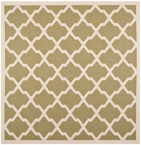 Safavieh Courtyard Cy6903 - 244 Green / Beige Rugs - Safavieh - cy6903 - 244 - 4sq