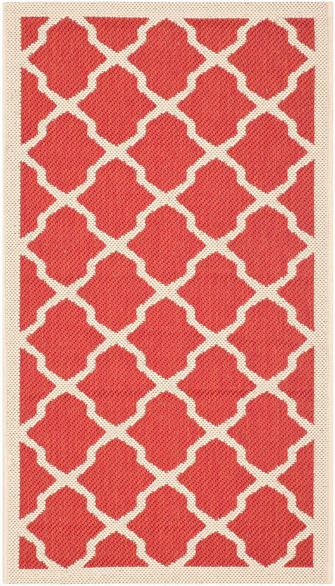Safavieh Courtyard Cy6903 - 248 Red / Bone Rugs - Safavieh - cy6903 - 248 - 8r