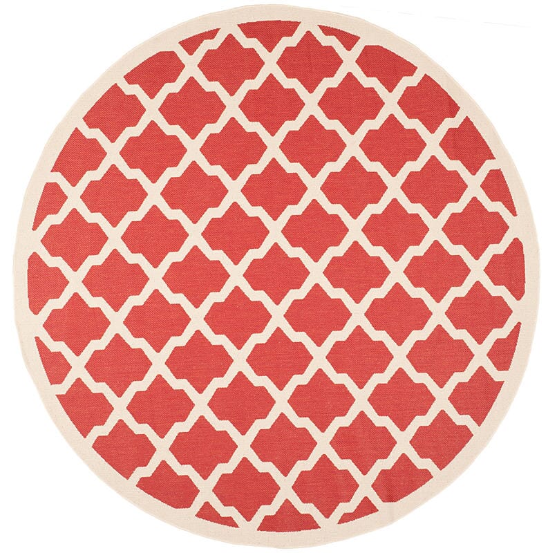 Safavieh Courtyard Cy6903 - 248 Red / Bone Rugs - Safavieh - cy6903 - 248 - 8r