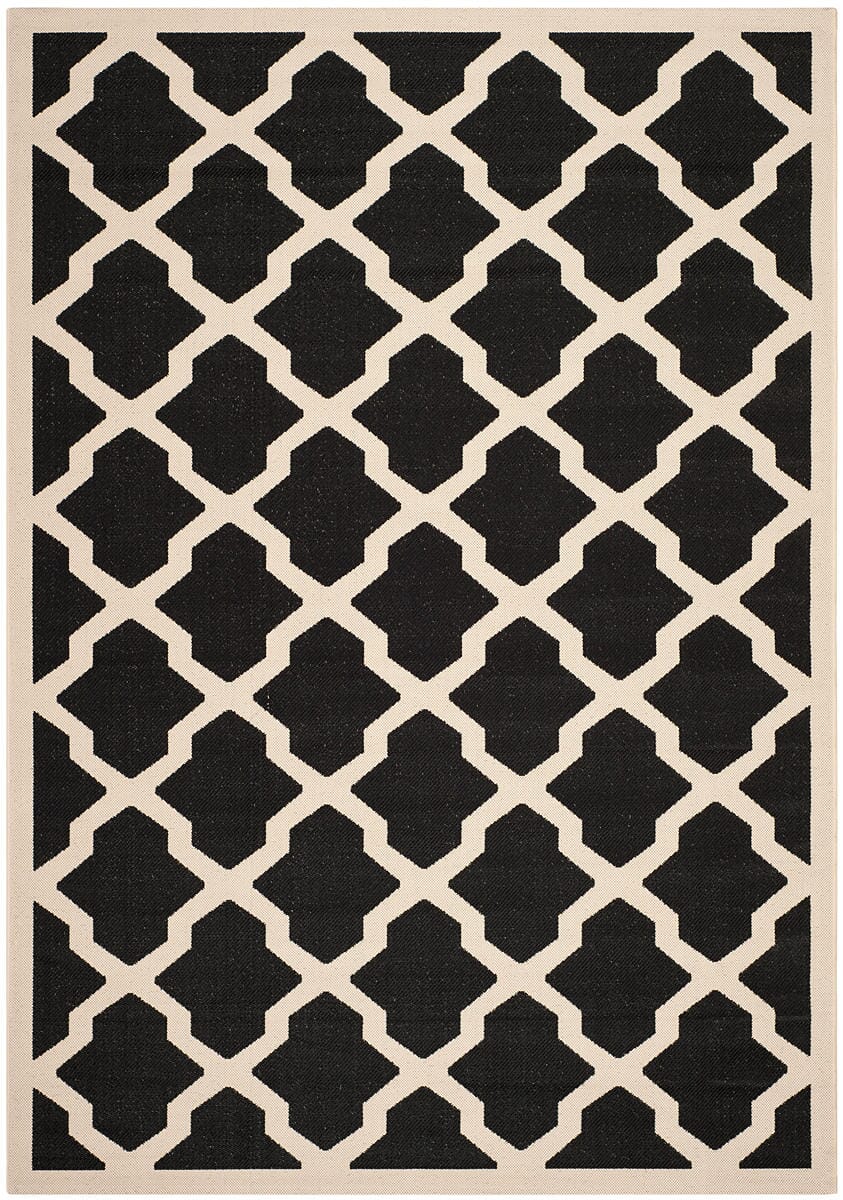 Safavieh Courtyard Cy6903 - 266 Black / Beige Rugs - Safavieh - cy6903 - 266 - 2
