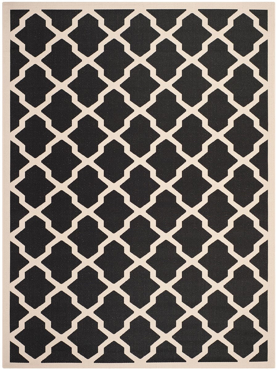 Safavieh Courtyard Cy6903 - 266 Black / Beige Rugs - Safavieh - cy6903 - 266 - 4r