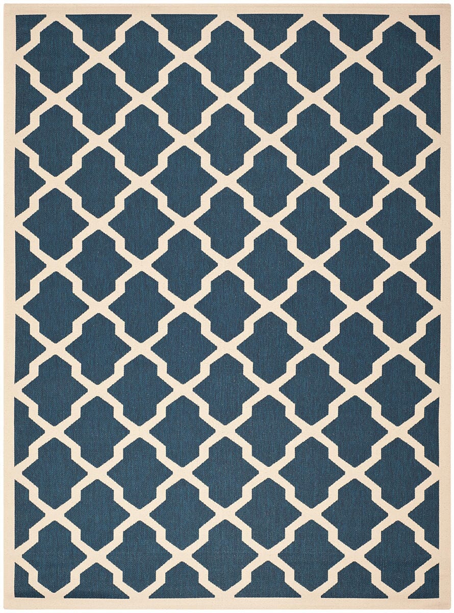 Safavieh Courtyard Cy6903 - 268 Navy / Beige Rugs - Safavieh - cy6903 - 268 - 4r