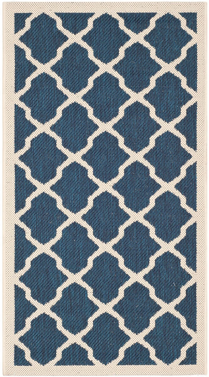 Safavieh Courtyard Cy6903 - 268 Navy / Beige Rugs - Safavieh - cy6903 - 268 - 4r