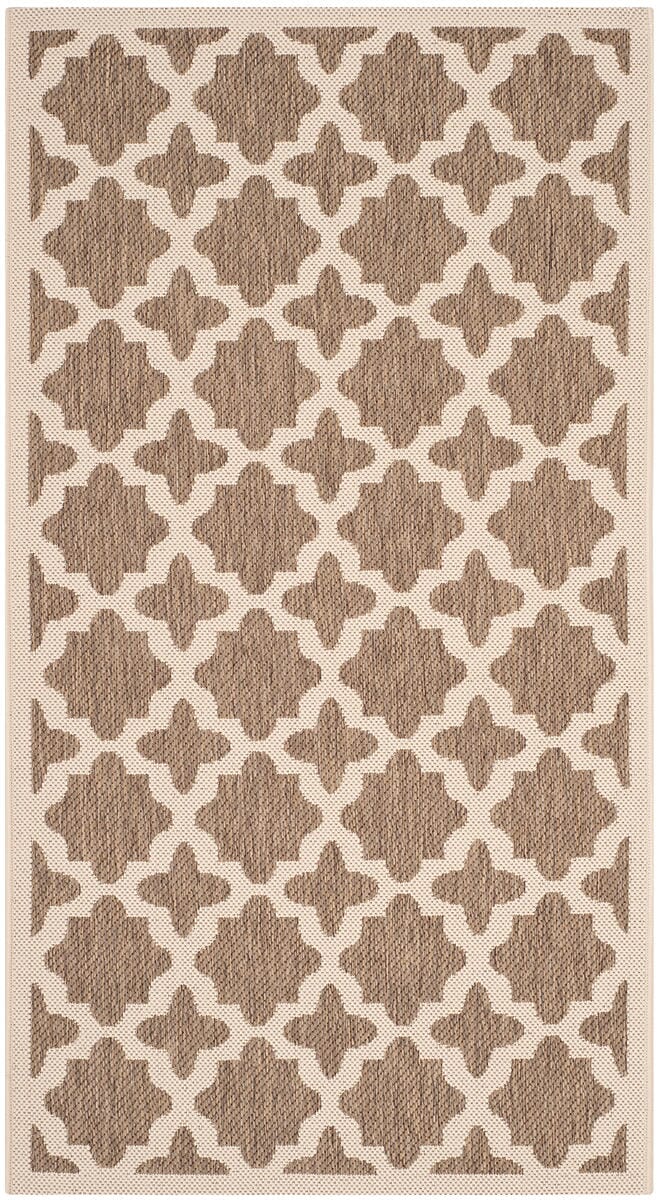 Safavieh Courtyard Cy6913 - 242 Brown / Bone Rugs - Safavieh - cy6913 - 242 - 8r