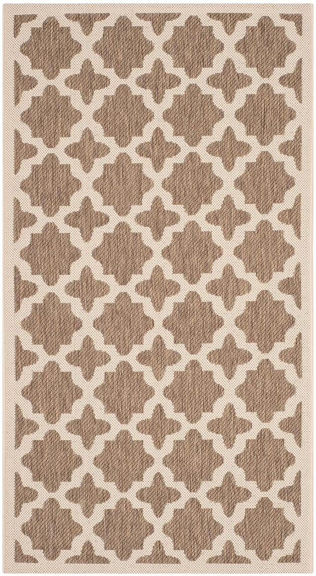 Safavieh Courtyard Cy6913 - 242 Brown / Bone Rugs - Safavieh - cy6913 - 242 - 8r