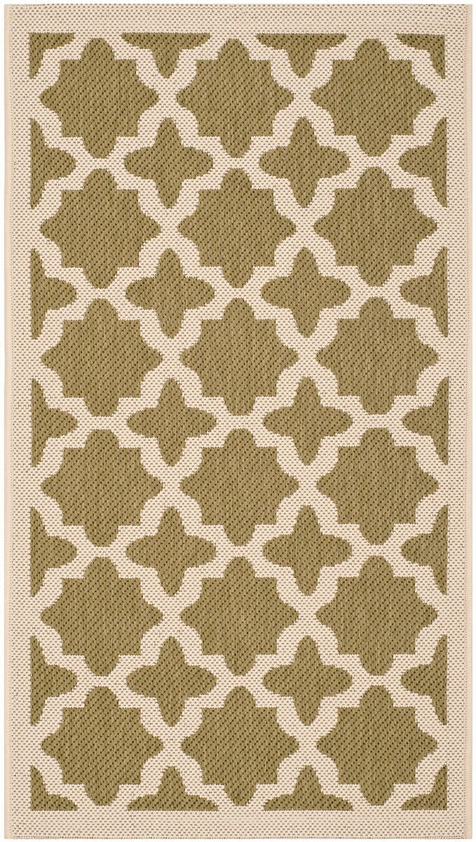 Safavieh Courtyard Cy6913 - 244 Green / Beige Rugs - Safavieh - cy6913 - 244 - 8r