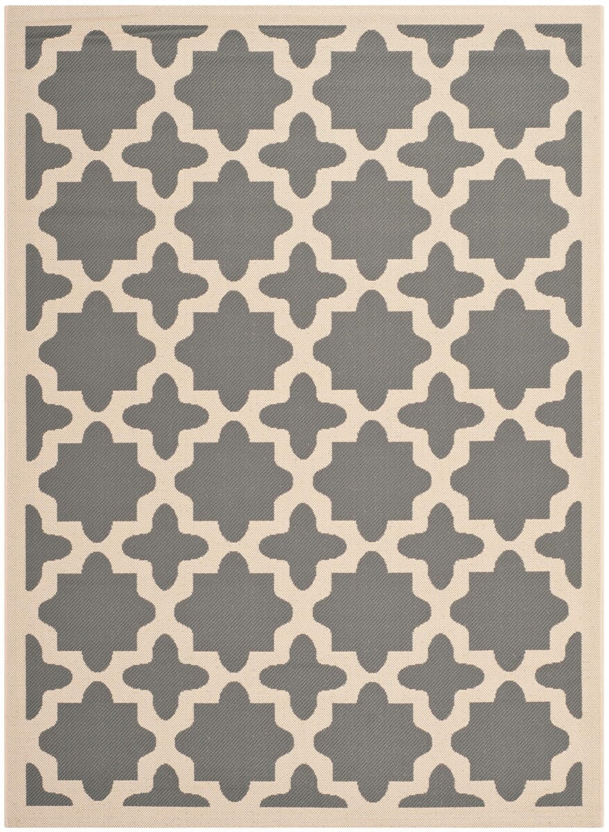Safavieh Courtyard Cy6913 - 246 Anthracite / Beige Rugs - Safavieh - cy6913 - 246 - 2