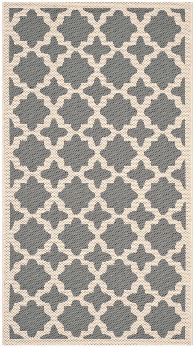 Safavieh Courtyard Cy6913 - 246 Anthracite / Beige Rugs - Safavieh - cy6913 - 246 - 27