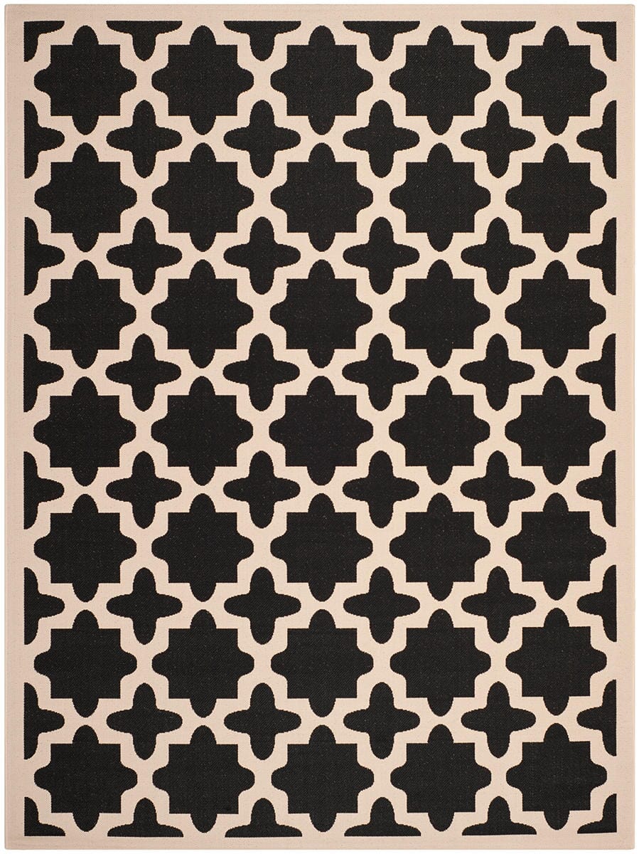 Safavieh Courtyard Cy6913 - 266 Black / Beige Rugs - Safavieh - cy6913 - 266 - 2