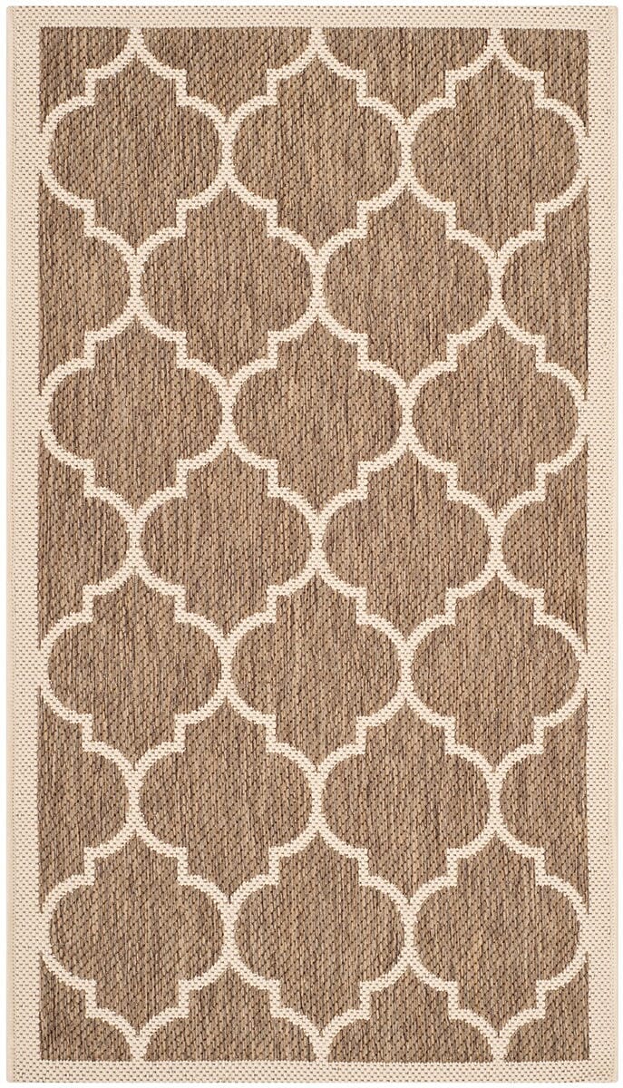 Safavieh Courtyard Cy6914 - 242 Brown / Bone Rugs - Safavieh - cy6914 - 242 - 8r