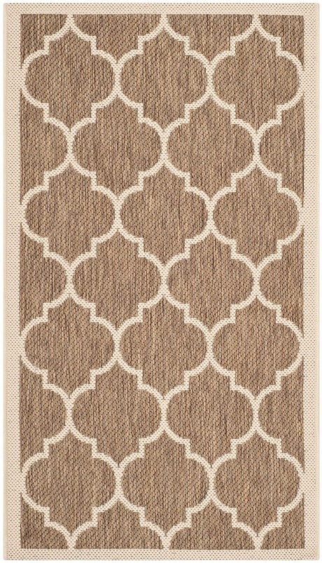 Safavieh Courtyard Cy6914 - 242 Brown / Bone Rugs - Safavieh - cy6914 - 242 - 8r