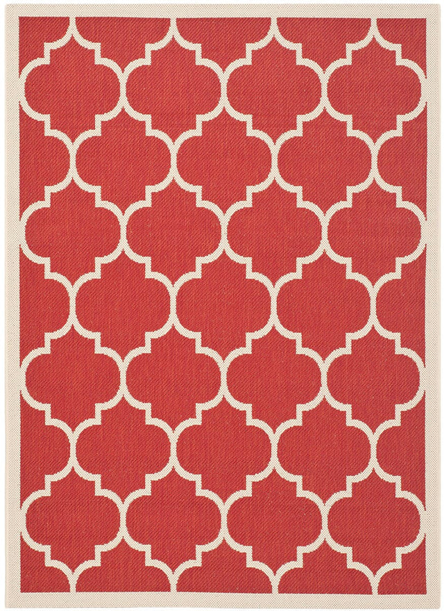 Safavieh Courtyard Cy6914 - 248 Red / Bone Rugs - Safavieh - cy6914 - 248 - 2