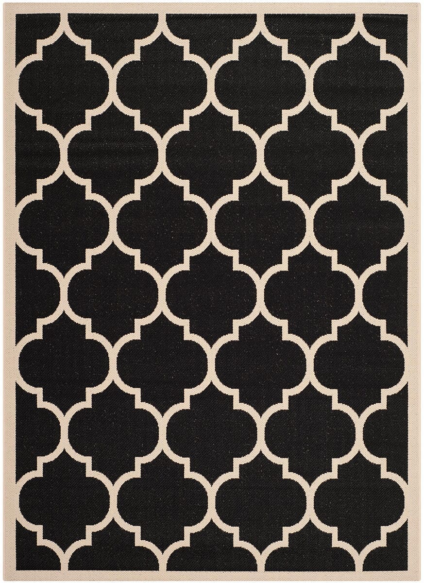 Safavieh Courtyard Cy6914 - 266 Black / Beige Rugs - Safavieh - cy6914 - 266 - 2