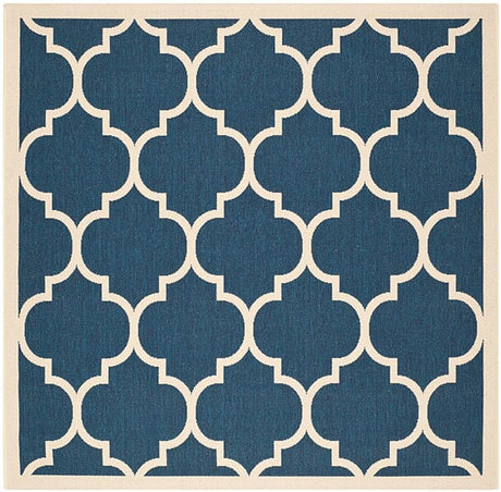 Safavieh Courtyard Cy6914 - 268 Navy / Beige Rugs - Safavieh - cy6914 - 268 - 4sq