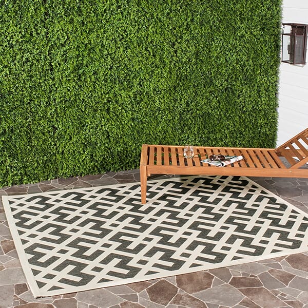 Safavieh Courtyard Cy6915 - 216 Black / Beige Rugs - Safavieh - cy6915 - 216 - 2