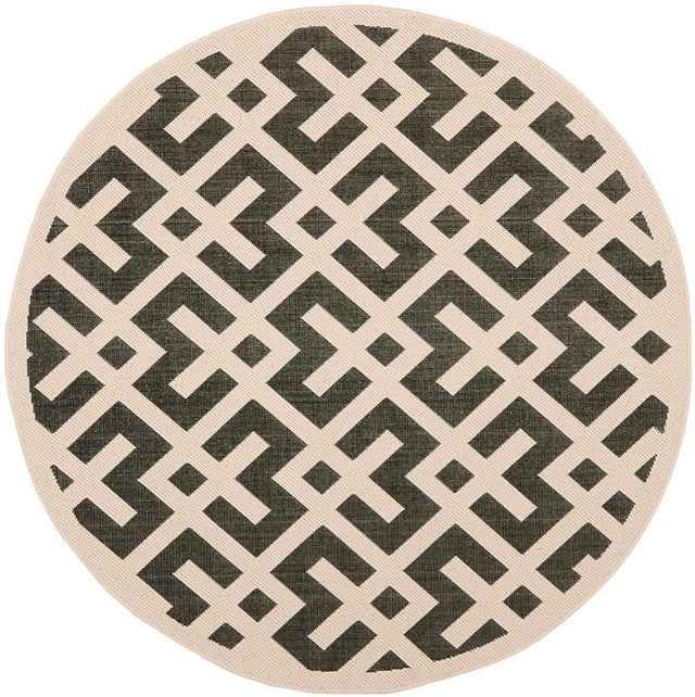 Safavieh Courtyard Cy6915 - 216 Black / Beige Rugs - Safavieh - cy6915 - 216 - 4r