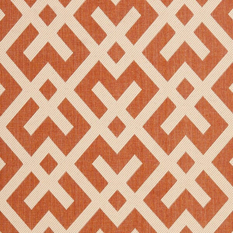 Safavieh Courtyard Cy6915 - 231 Terracotta / Bone Rugs - Safavieh - cy6915 - 231 - 2