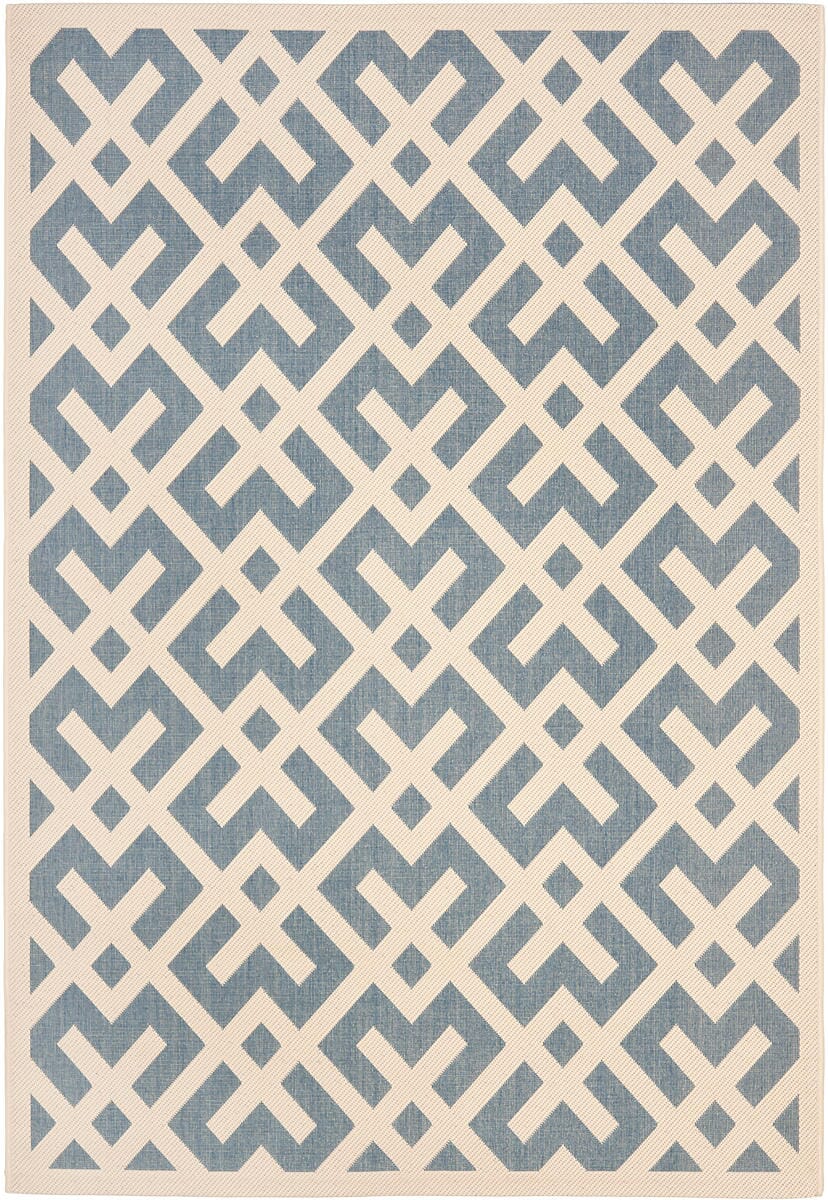 Safavieh Courtyard Cy6915 - 233 Blue / Bone Rugs - Safavieh - cy6915 - 233 - 2