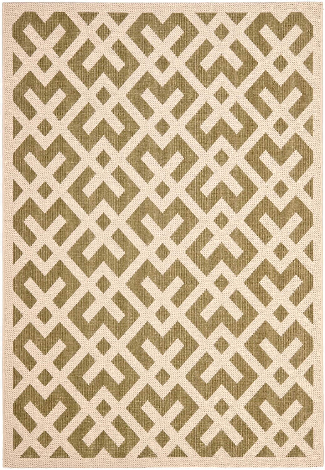 Safavieh Courtyard Cy6915 - 234 Green / Bone Rugs - Safavieh - cy6915 - 234 - 4sq